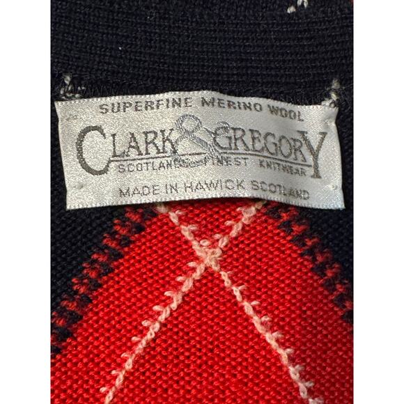 Clark & Gregory · Large · Argyle Sweater Vest · Merino Wool · Scotland Made - Picture 4 of 5